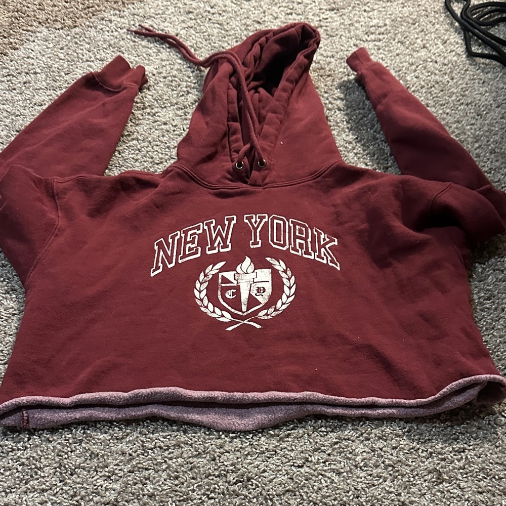 Wild Fable Burgundy New York Hoodie
